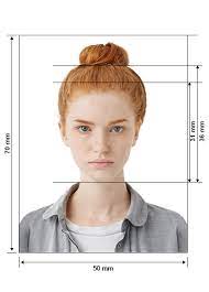 Example of a passport sized photo for obtaining a NIE in barcelona